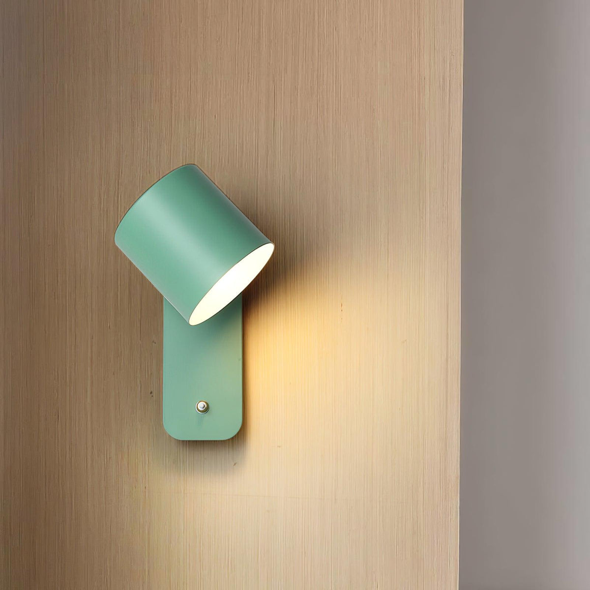 Contemporary Minimalist Rotatable Cylinder LED Wall Sconce 1-Light