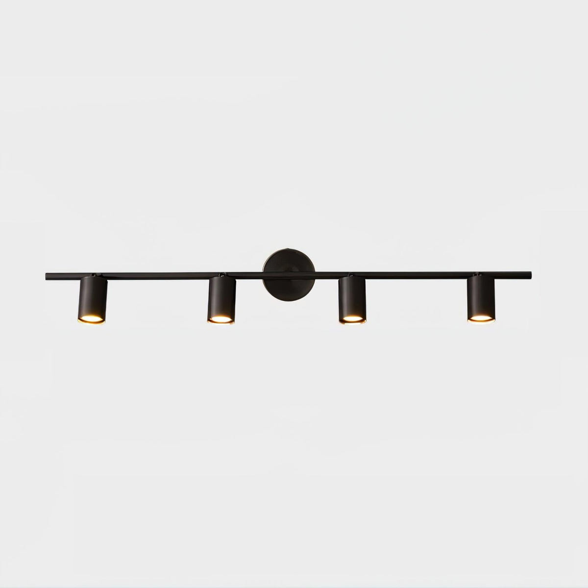 Contemporary Brass Double Cylinder Adjustable Wall Spotlight