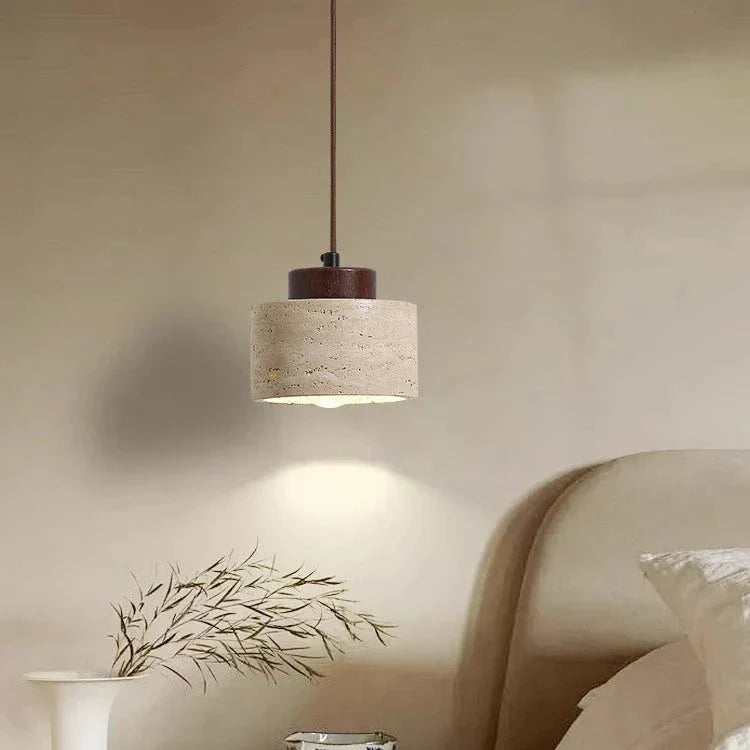 Nordic Stone Natural Shade Pendant Light 1-Light