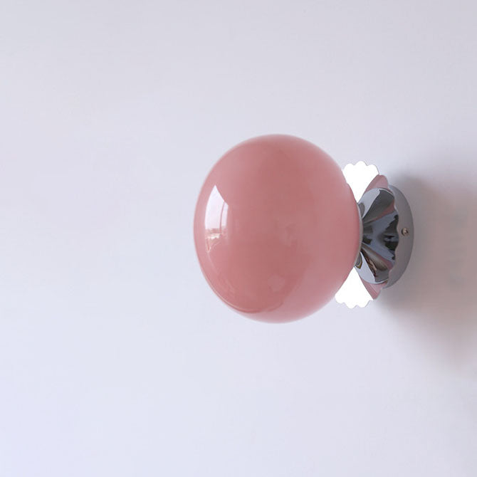 Modern Minimal Glass Globe Wall Light | 1-Light