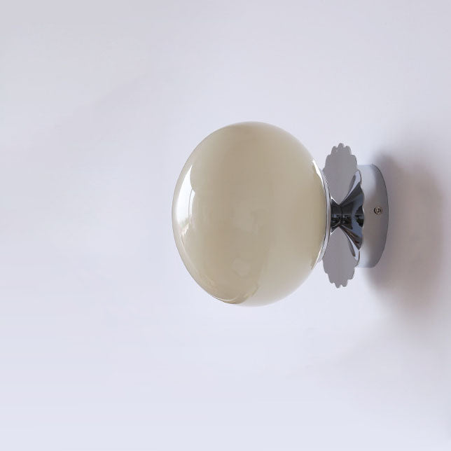 Modern Minimal Glass Globe Wall Light | 1-Light