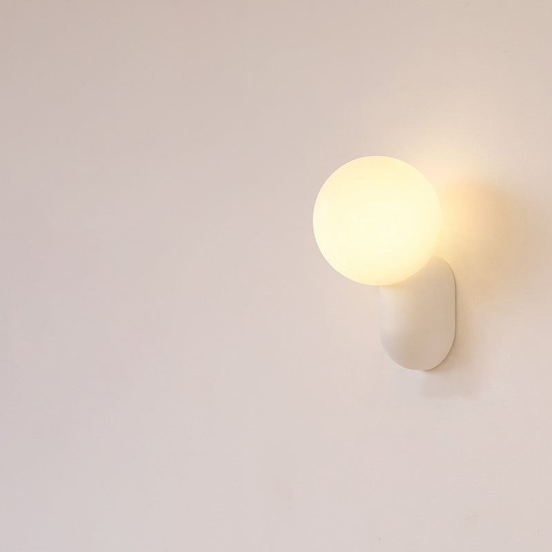 Contemporary Glass Globe Wall Light | 1-Light