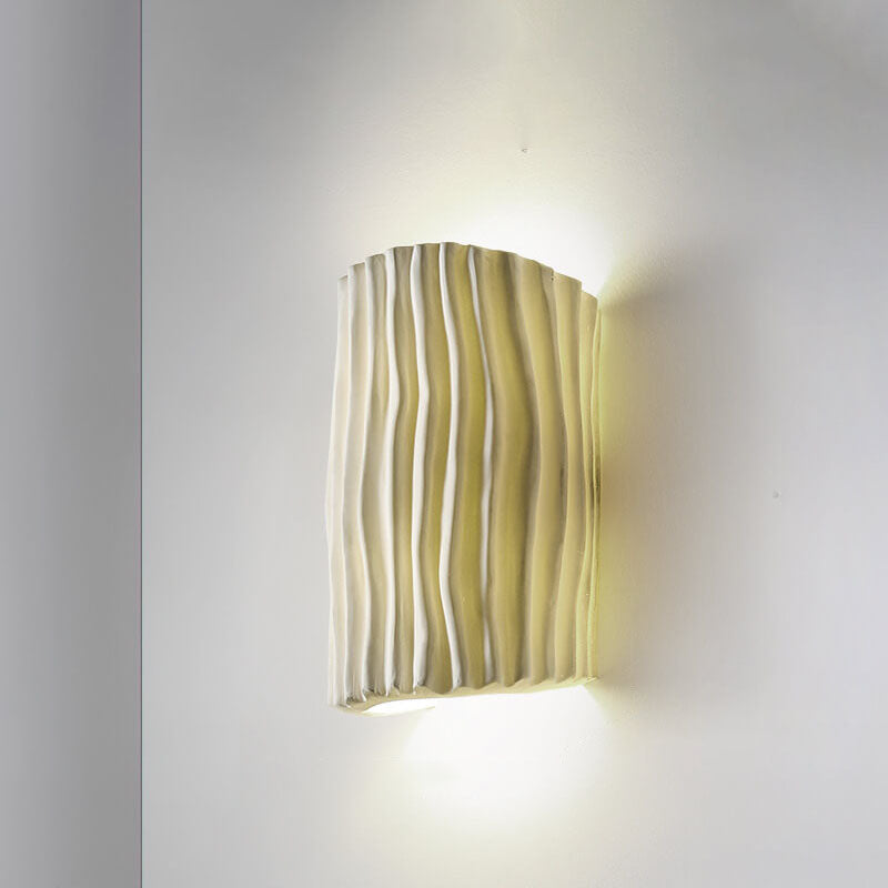 Scandinavian Textured Half-Cylinder LED Wall Light | 2-Light