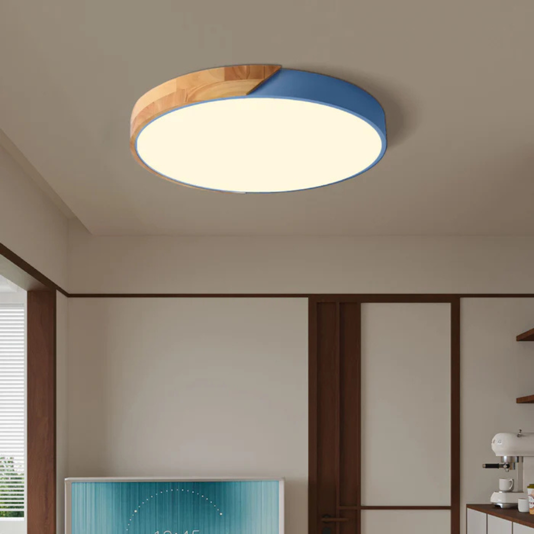 Scandinavian Wood Ceiling Light 1-Light