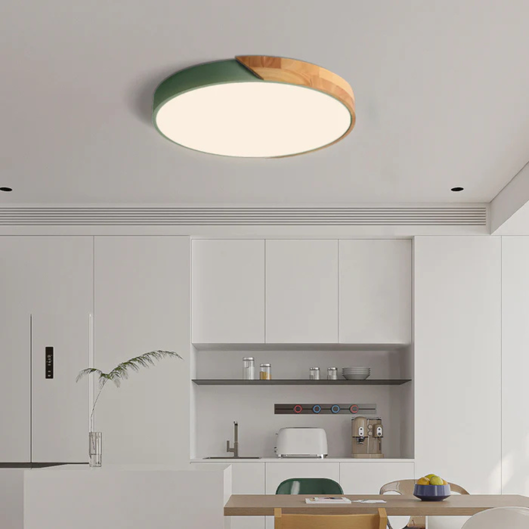 Scandinavian Wood Ceiling Light 1-Light