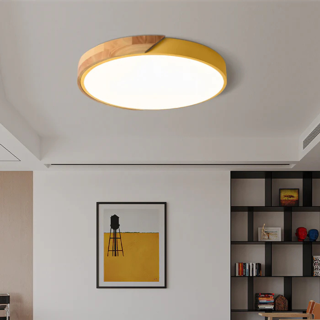 Scandinavian Wood Ceiling Light 1-Light