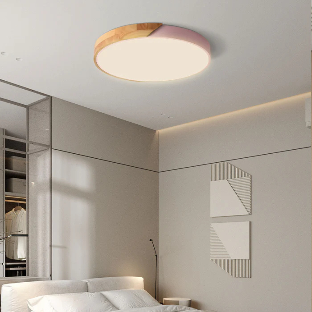 Scandinavian Wood Ceiling Light 1-Light