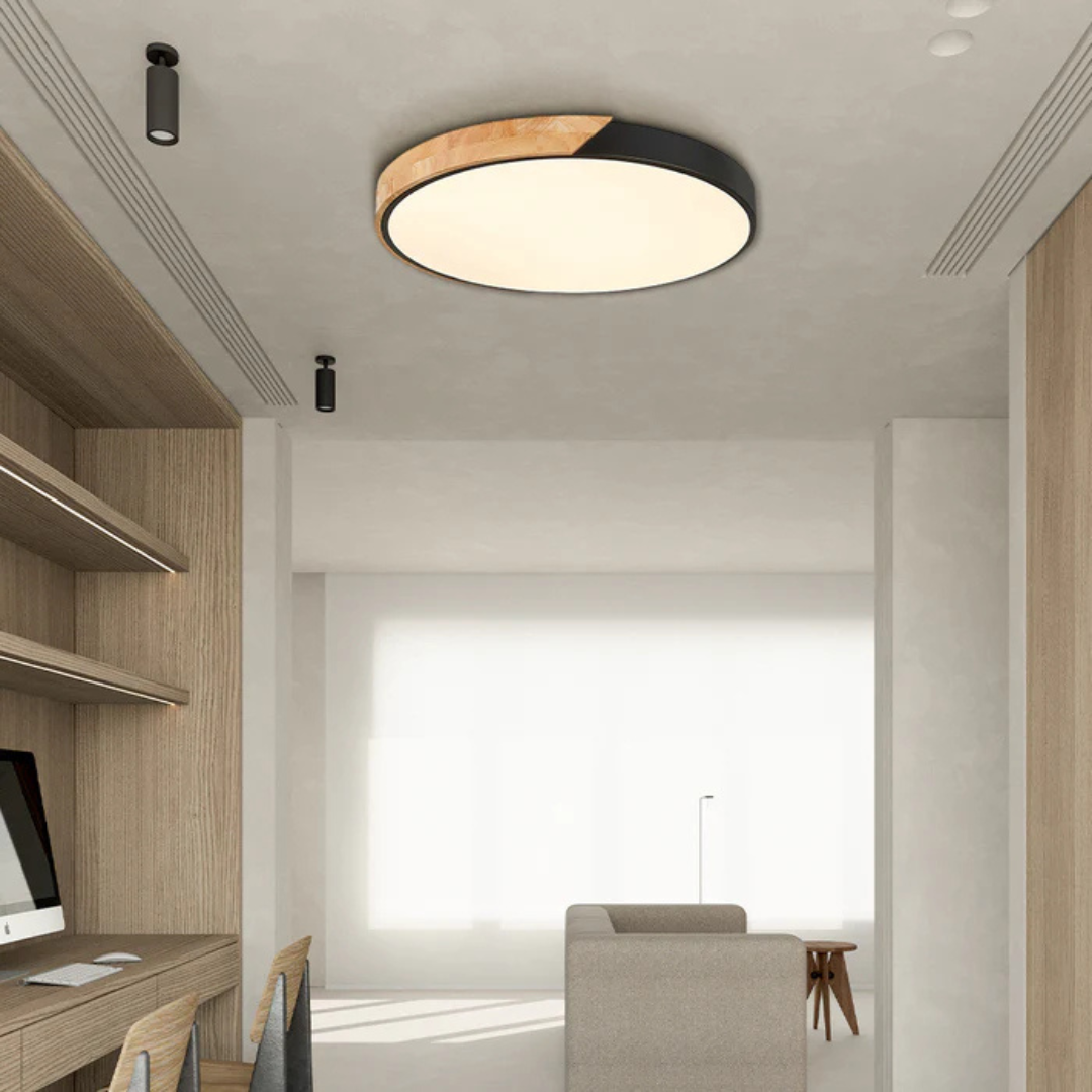 Scandinavian Wood Ceiling Light 1-Light