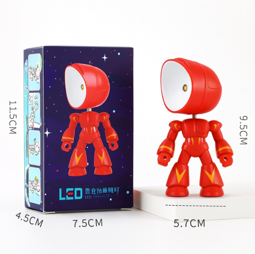 Modern Robot-Inspired LED Table Lamp 1-Light