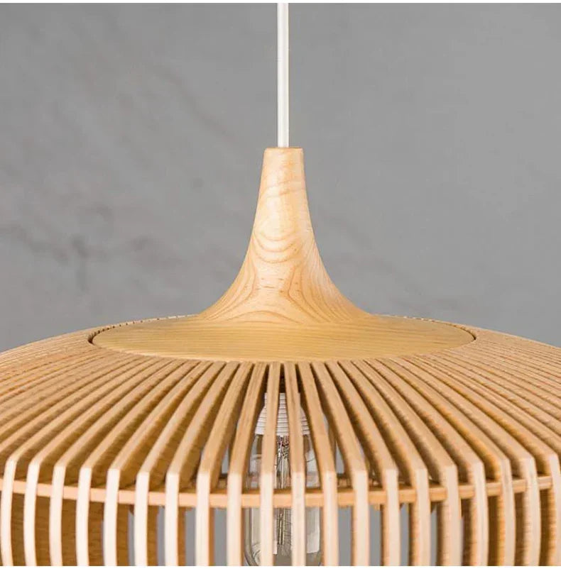 Scandinavian Wood Pendant Light 1-Light