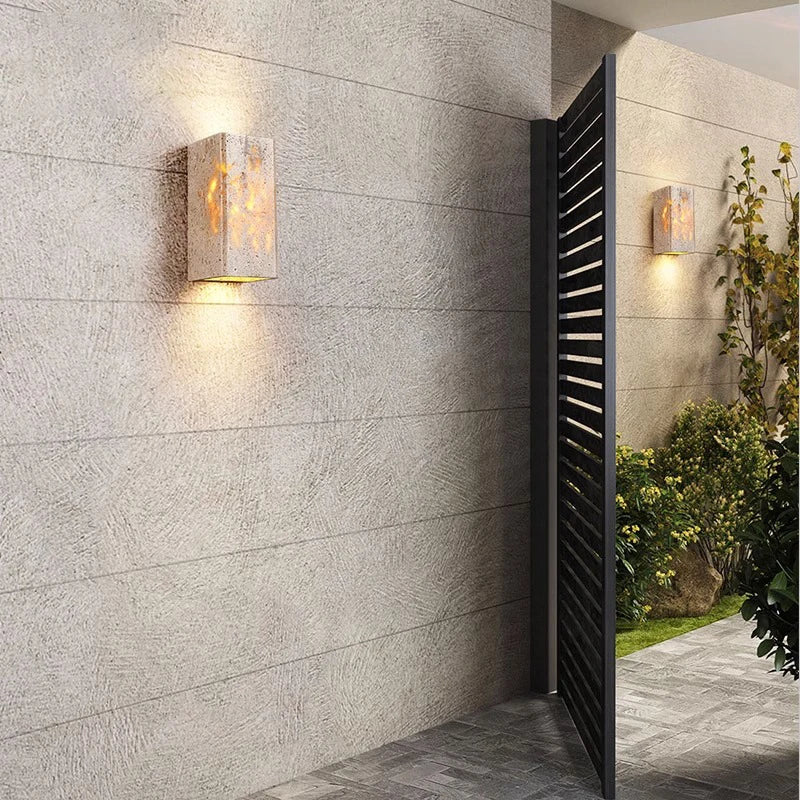 Minimalist Stone Natural Cave Wall Light 1-Light