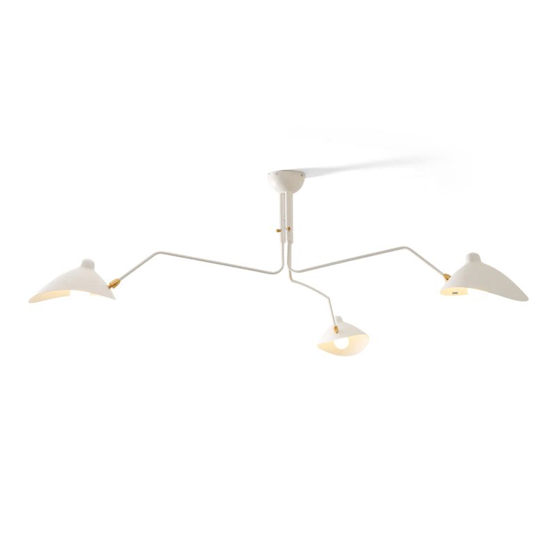 Contemporary Metal Pivot Shades Ceiling Light 3-Light