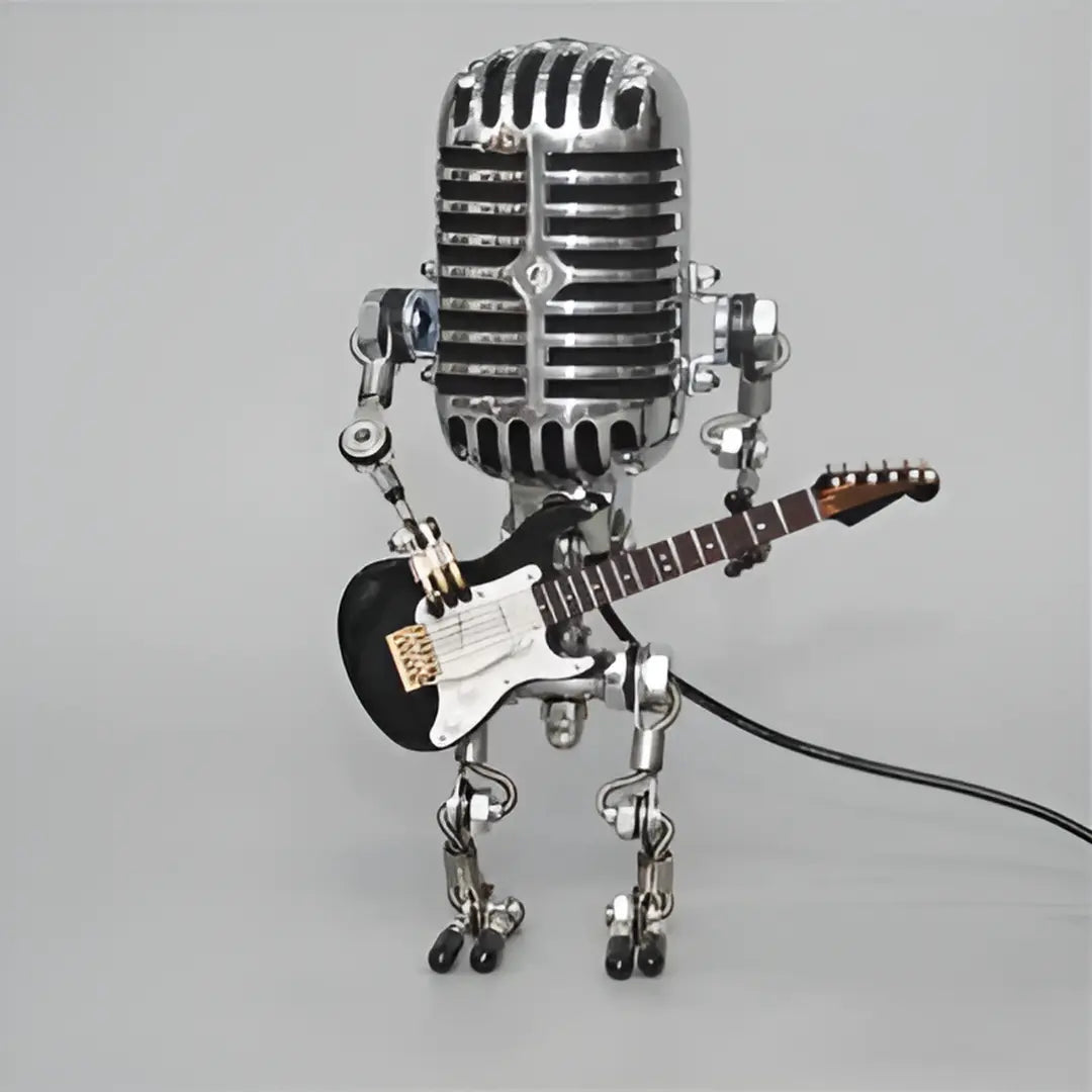 Unique Robot Table Lamp with Adjustable LED Light for Living Room and Desk...