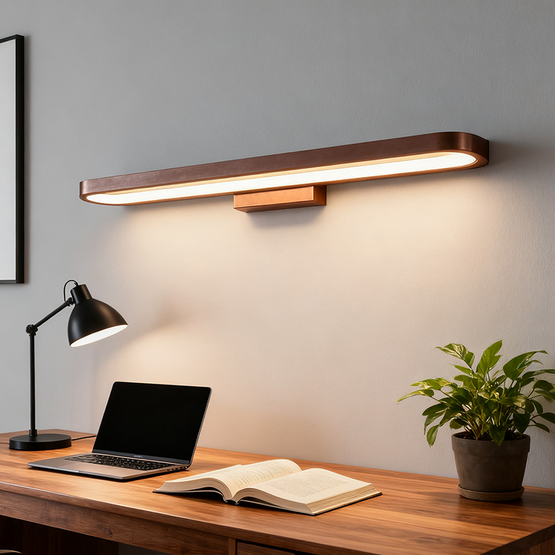 Contemporary LED Linear Mirror Wall Light | 1-Light