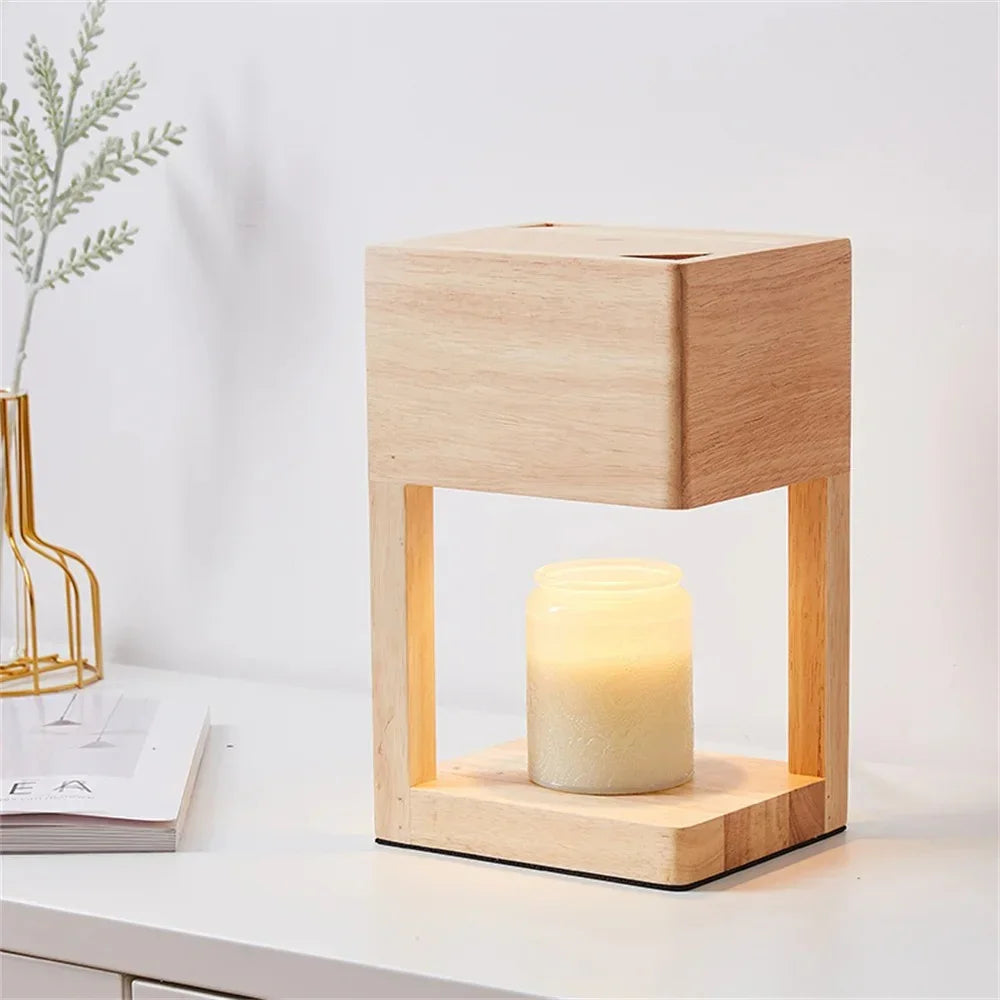 Minimalist Wood Table Lamp 1-Light