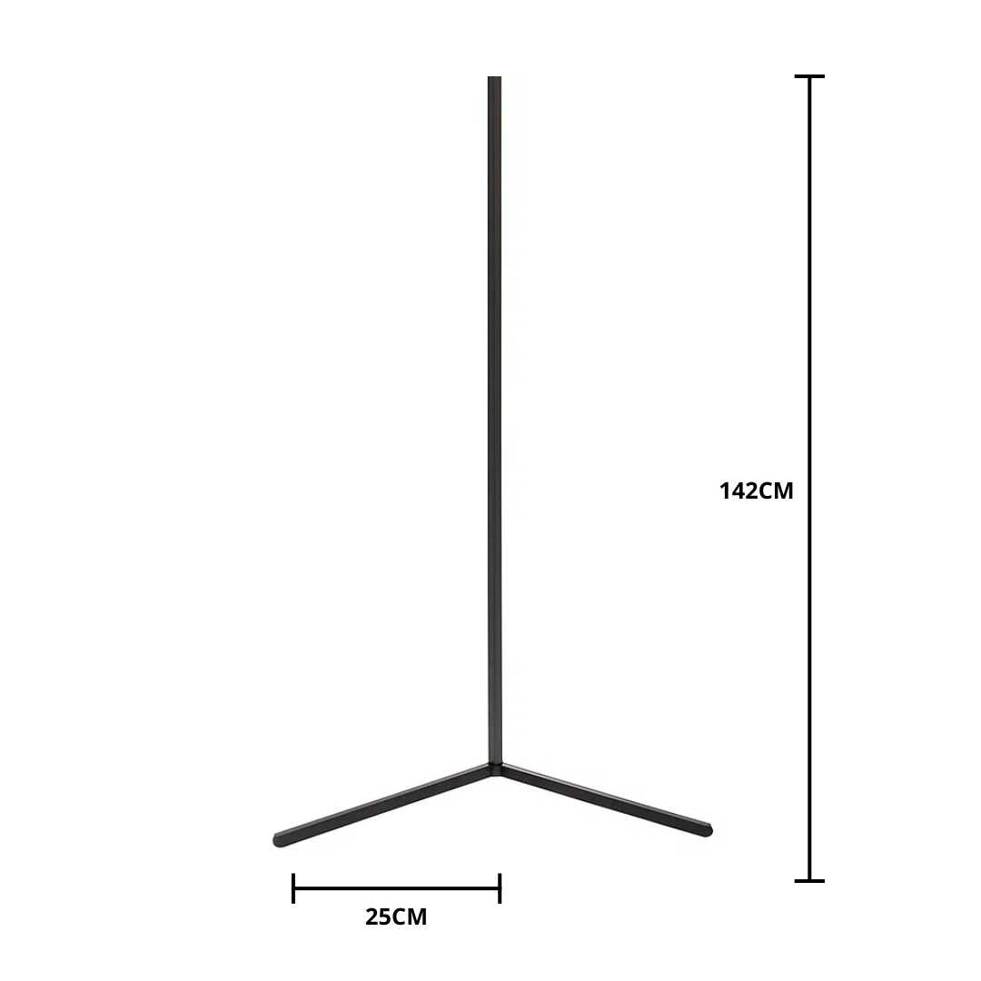 Minimalist Aluminium Remote Control Floor Lamp 1-Light