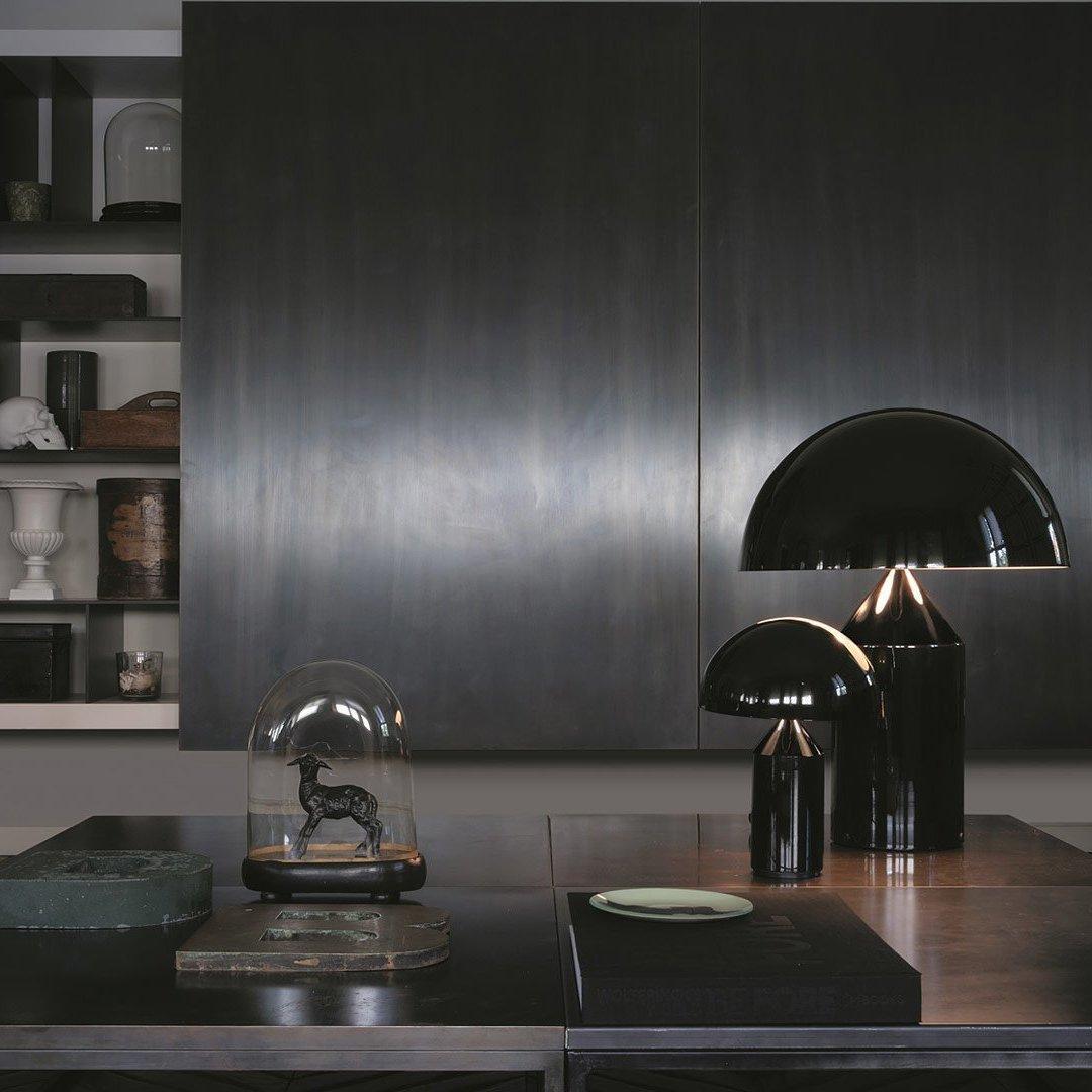 Contemporary Metal Sculptural Base Table Lamp 1-Light