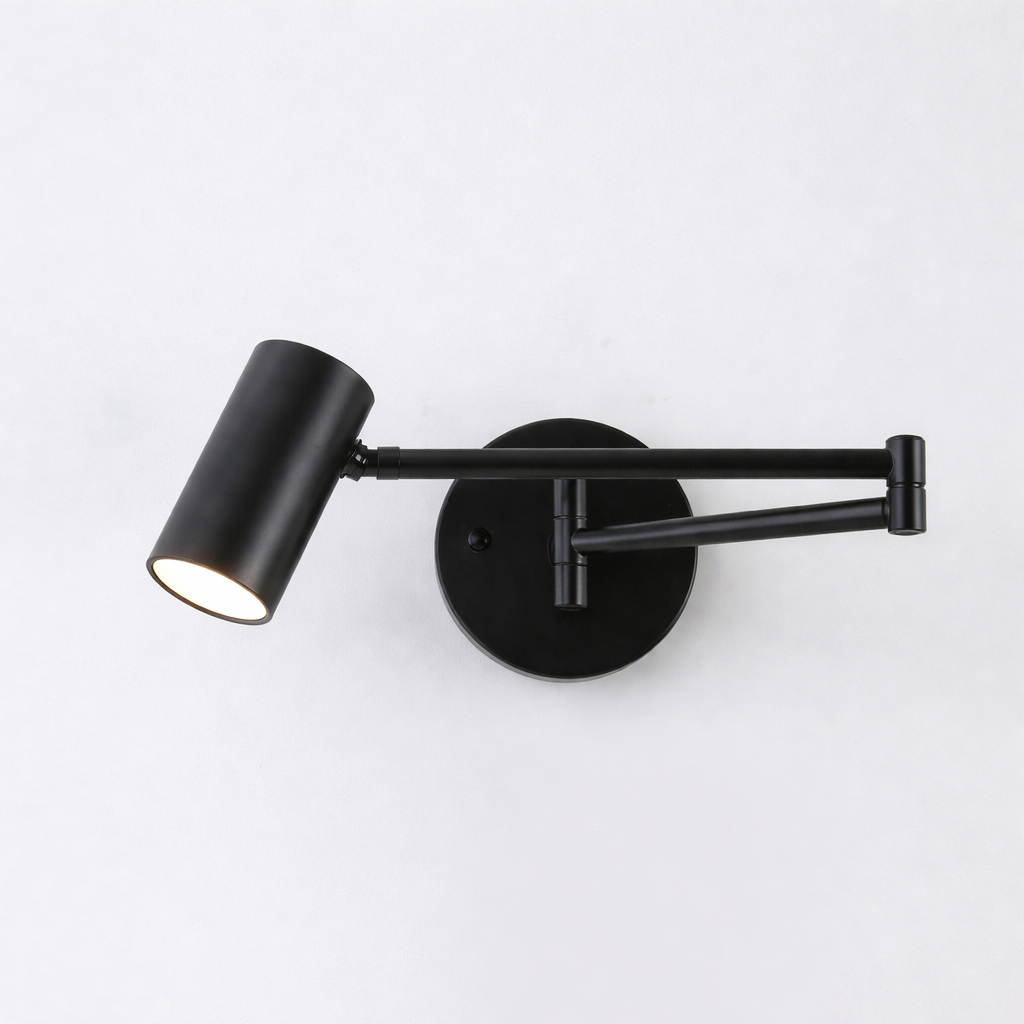 Modern Adjustable Swing Arm LED Wall Sconce 1-Light