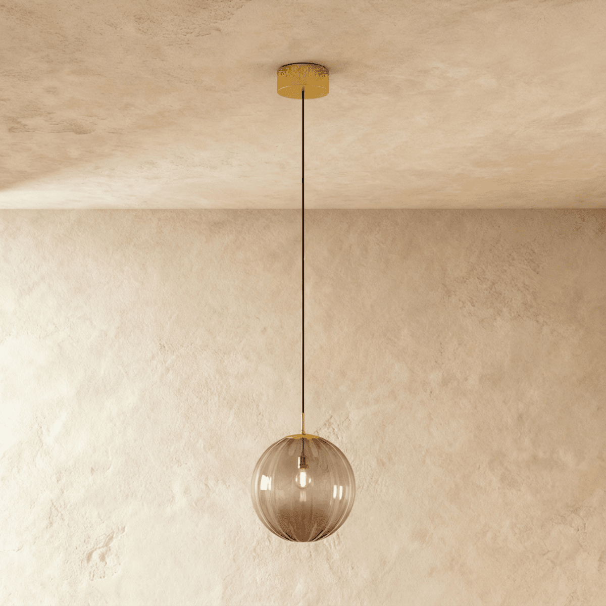 Modern Iron Dome Shade Pendant Light 1-Light