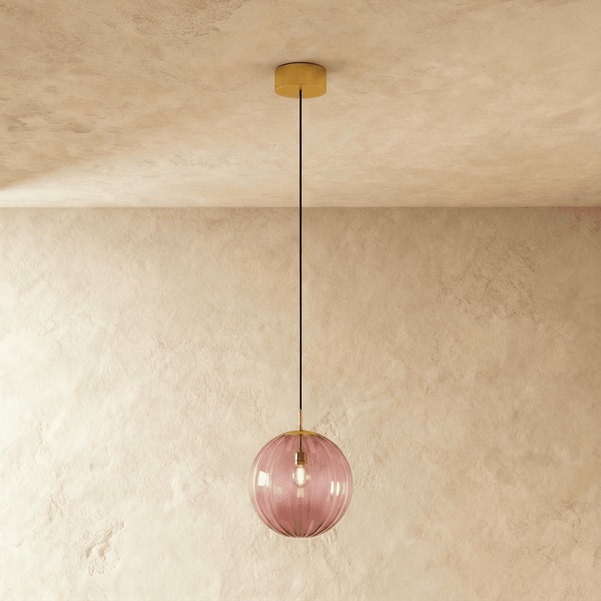 Modern Iron Dome Shade Pendant Light 1-Light