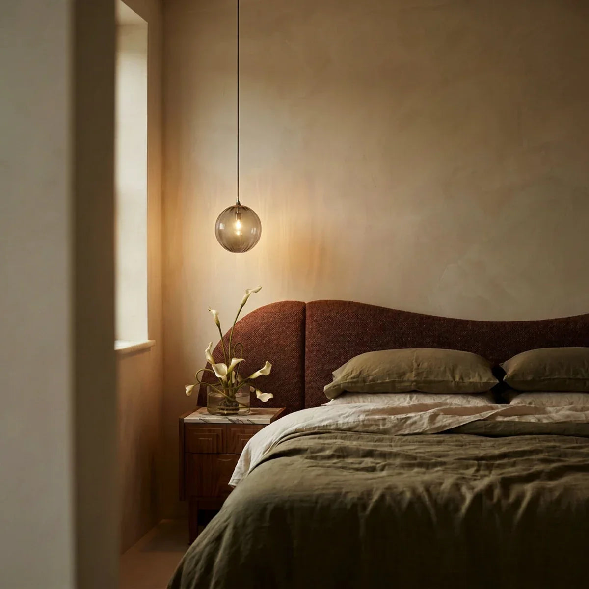 Modern Iron Dome Shade Pendant Light 1-Light
