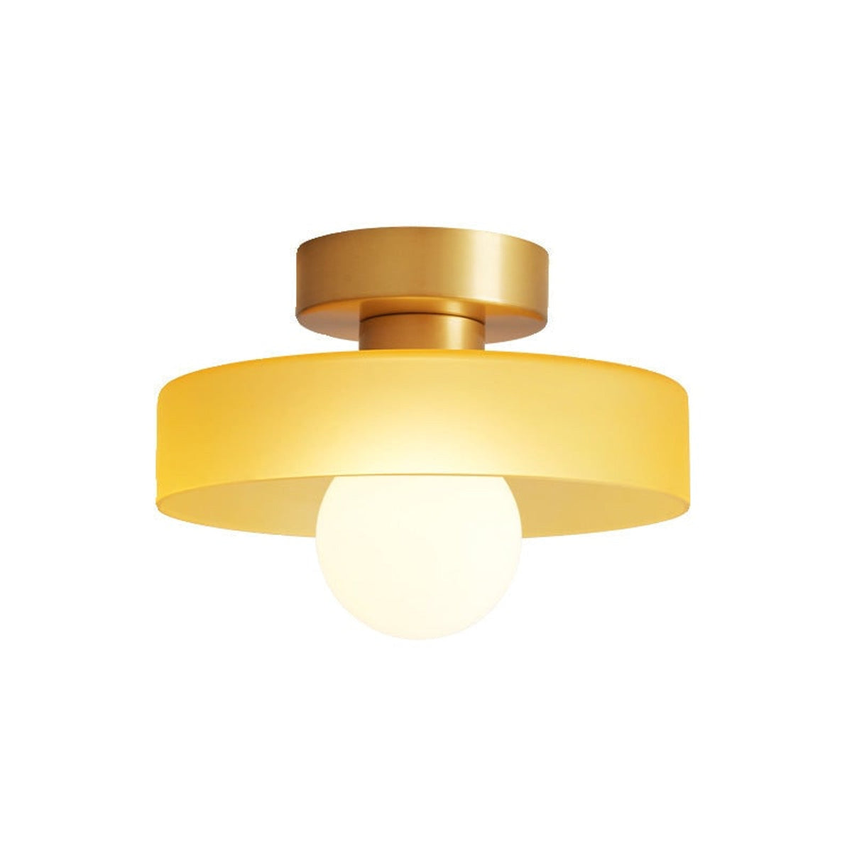 Ceiling Light LED Round Shade Exposed Bulb For Hallway
