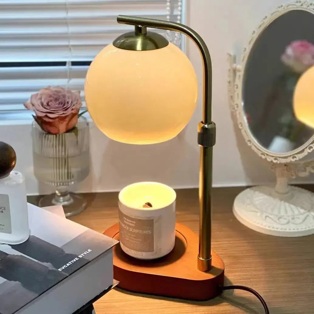 Modern Wood Table Lamp 1-Light