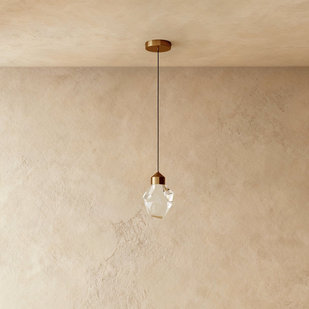 Contemporary Aluminium Aluminium Frame Pendant Light 1-Light
