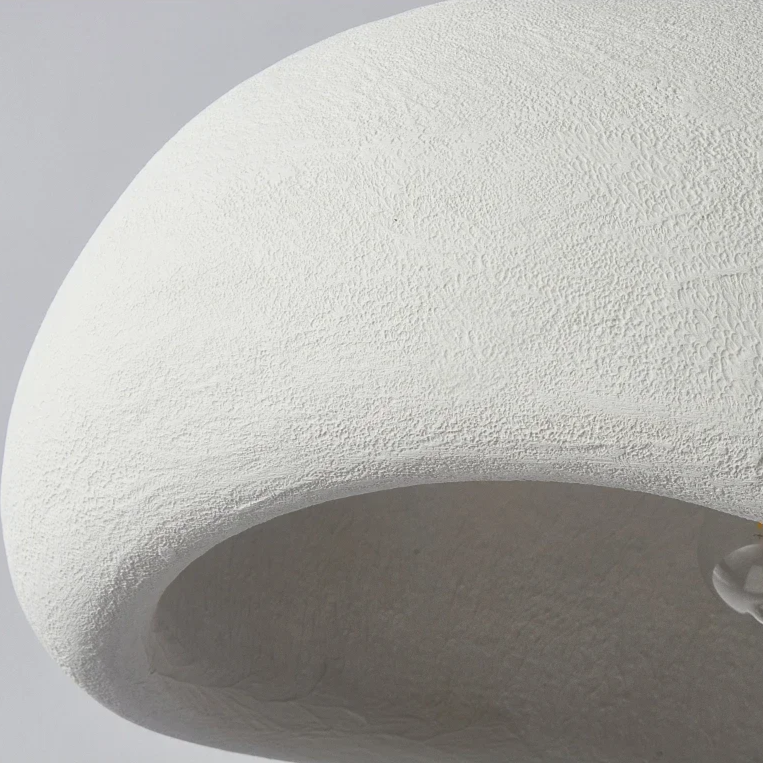 Wabi-Sabi Polystyrene Spherical Dome Pendant Light 1-Light