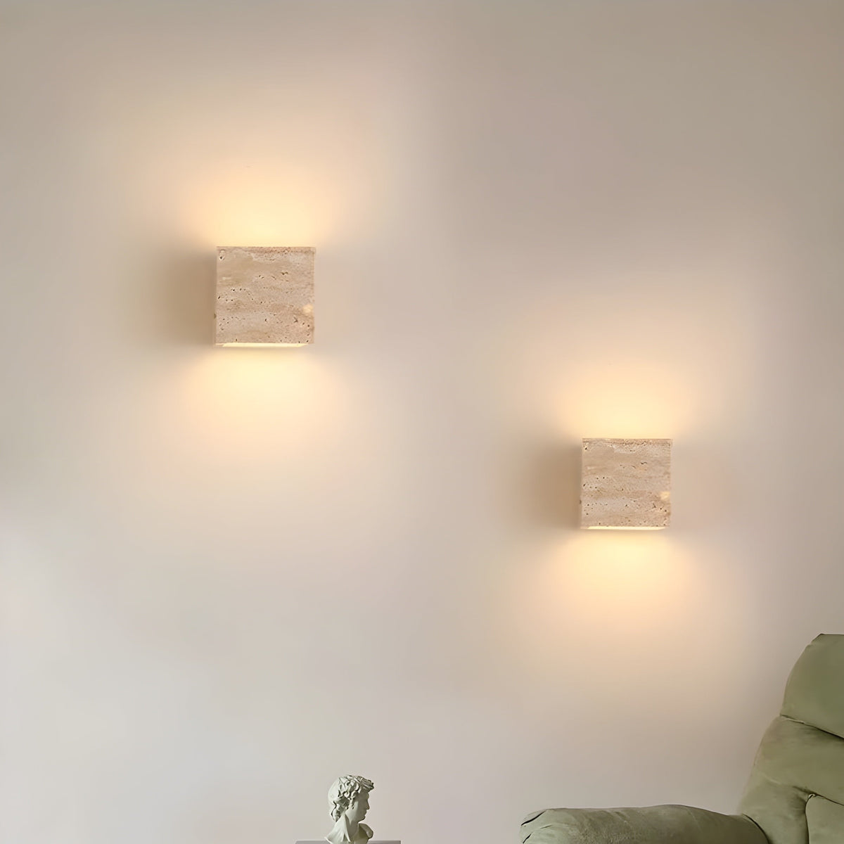 Minimalist Stone Natural Cave Wall Light 1-Light