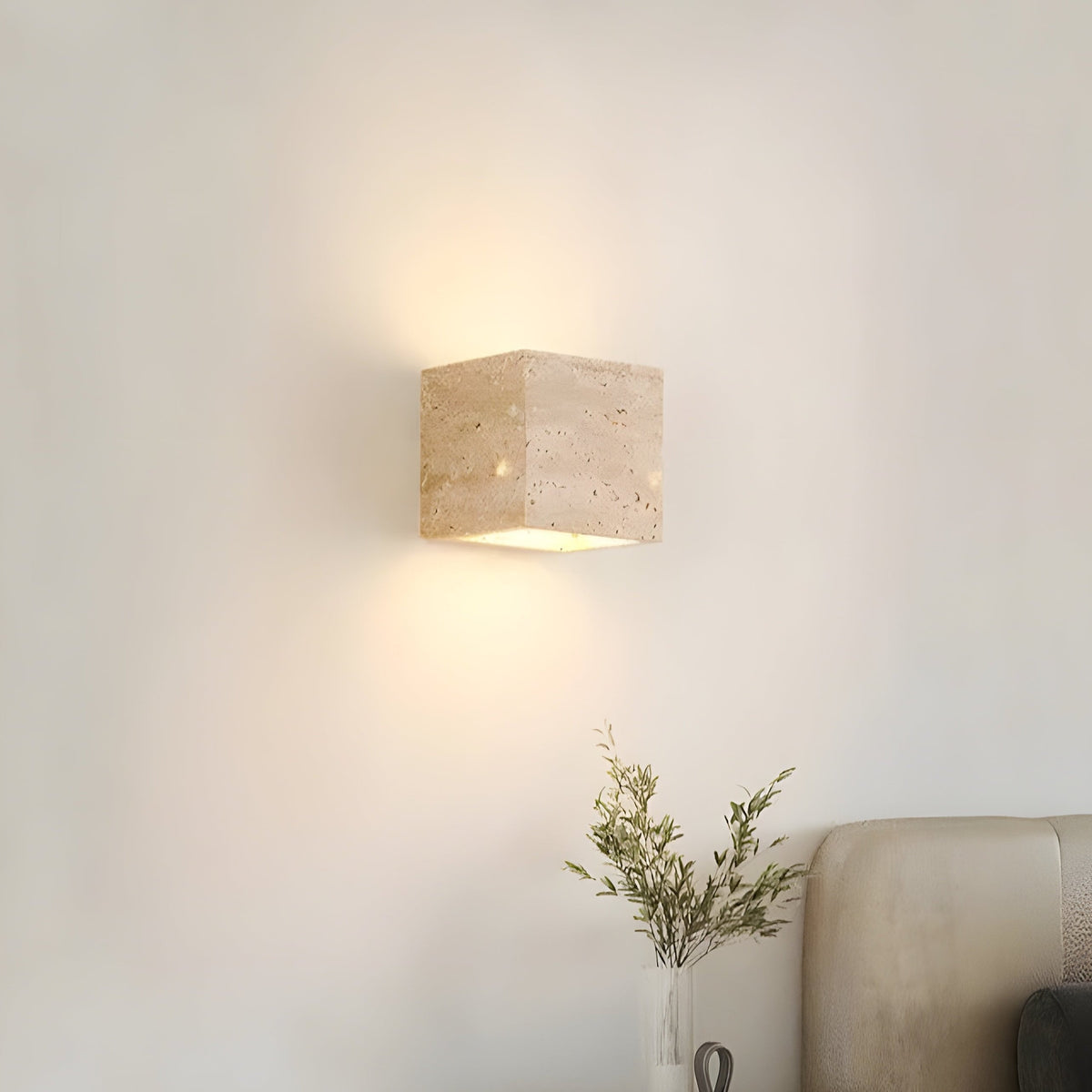 Minimalist Stone Natural Cave Wall Light 1-Light