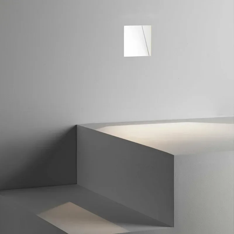 Scandinavian Frameless Stainless-Steel Stair LED Wall 1-Light
