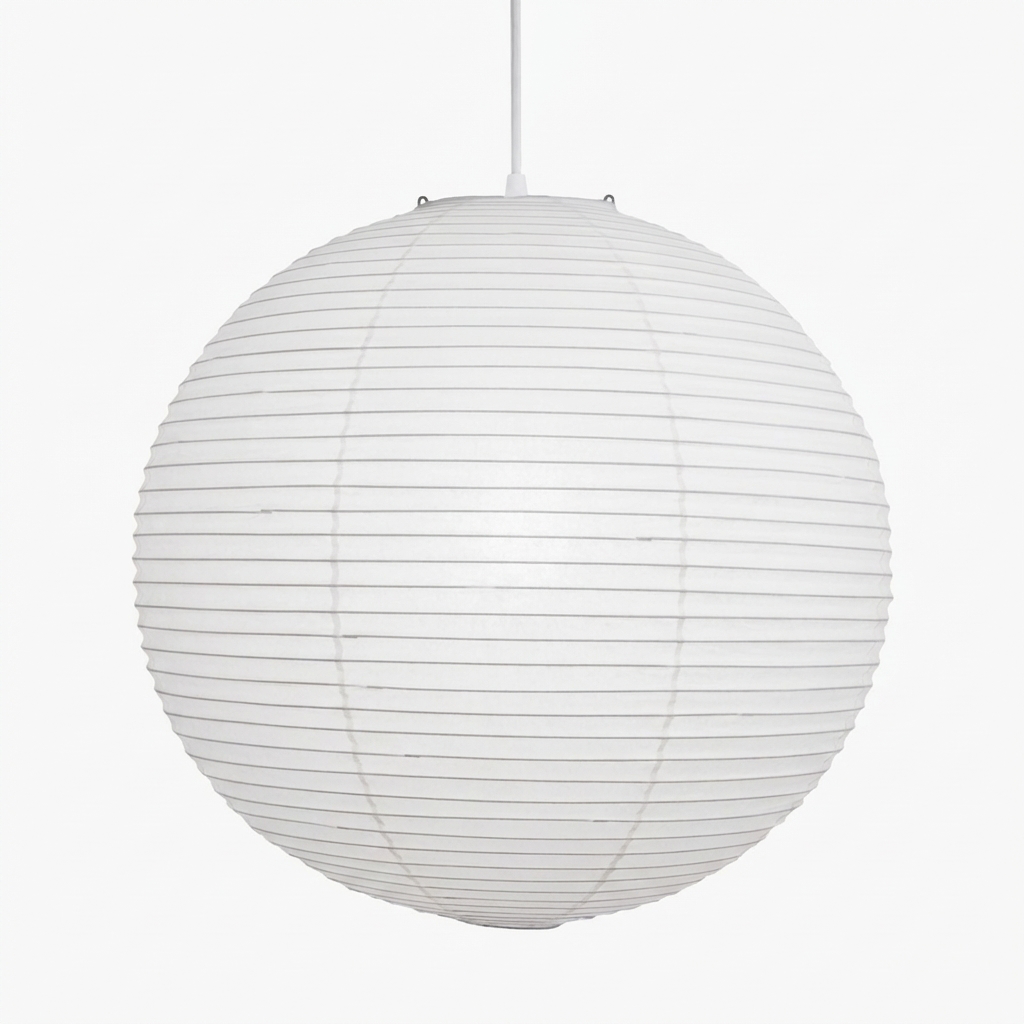 Japanese Washi Paper Globe Pendant Light 1-Light
