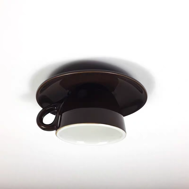 Modern Ceramic Semi-Flush Ceiling Light 1-Light
