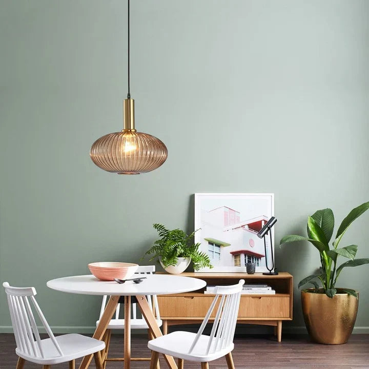 Contemporary Glass Tube Fitting Pendant Light 1-Light