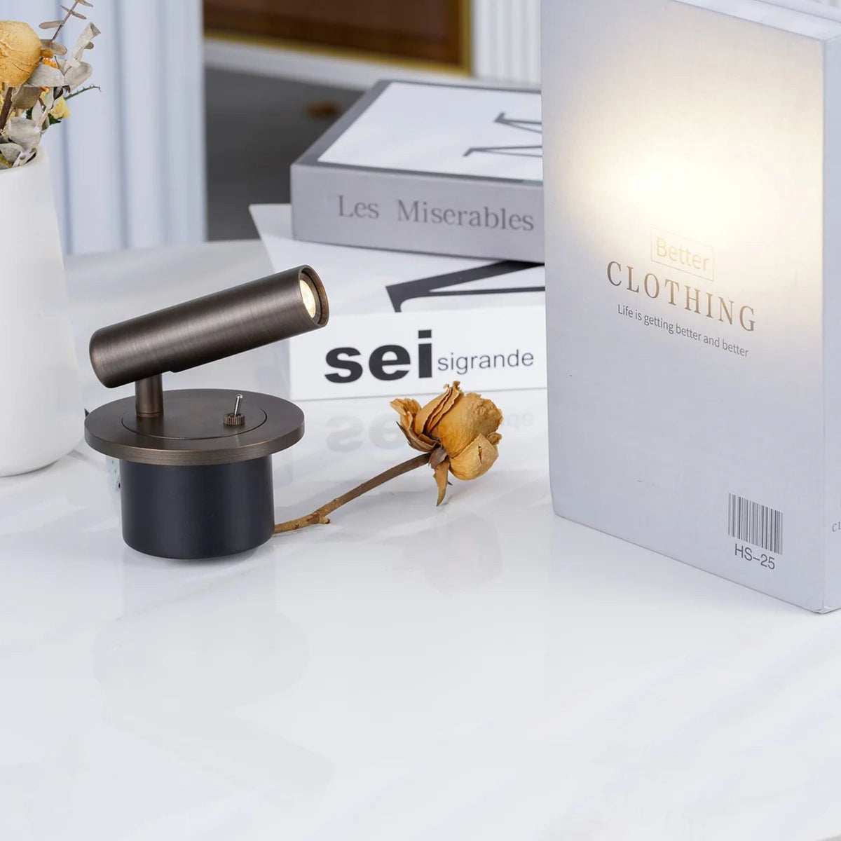 LED Wall Light Lamp For Reading Contemporary Mounted Metal