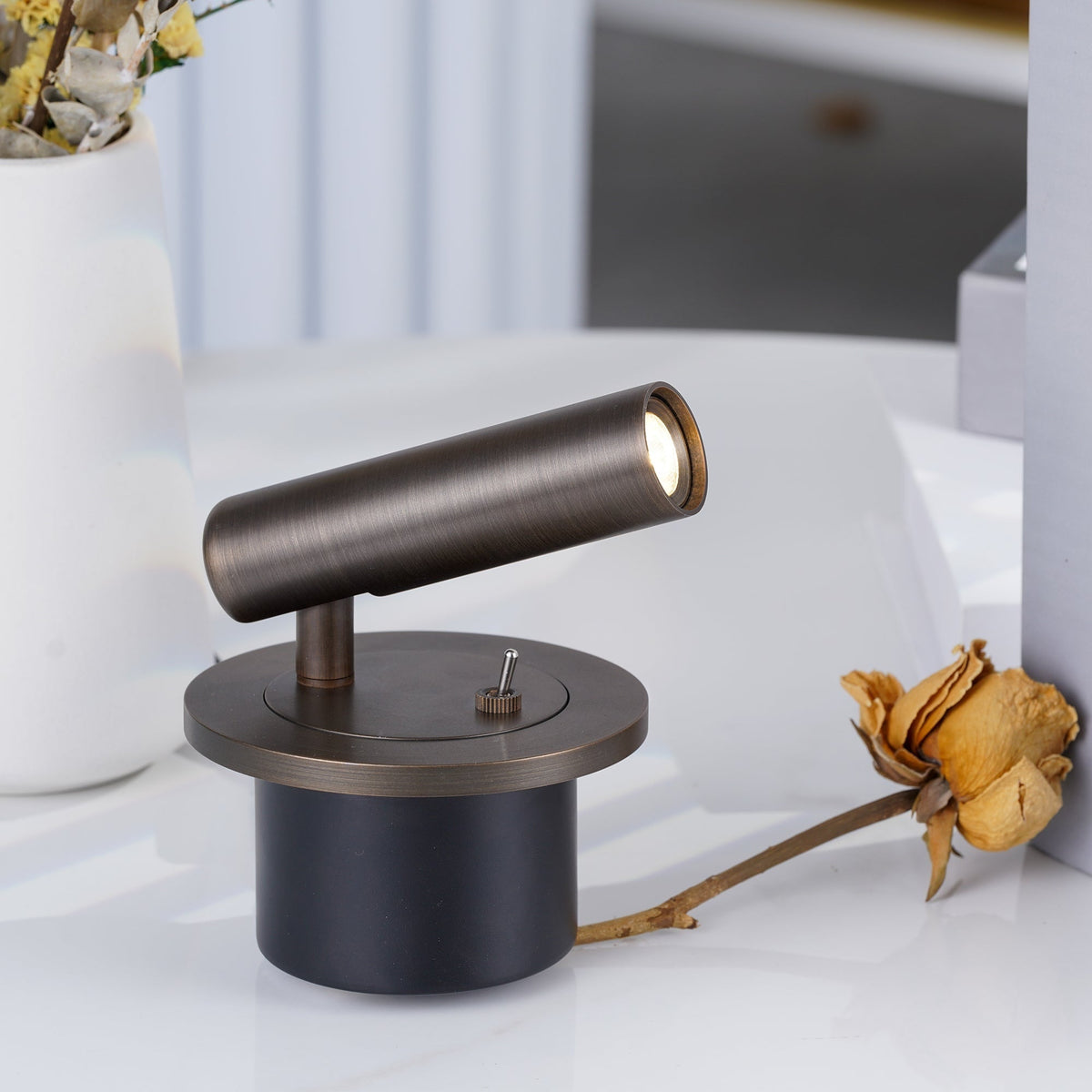 LED Wall Light Lamp For Reading Contemporary Mounted Metal