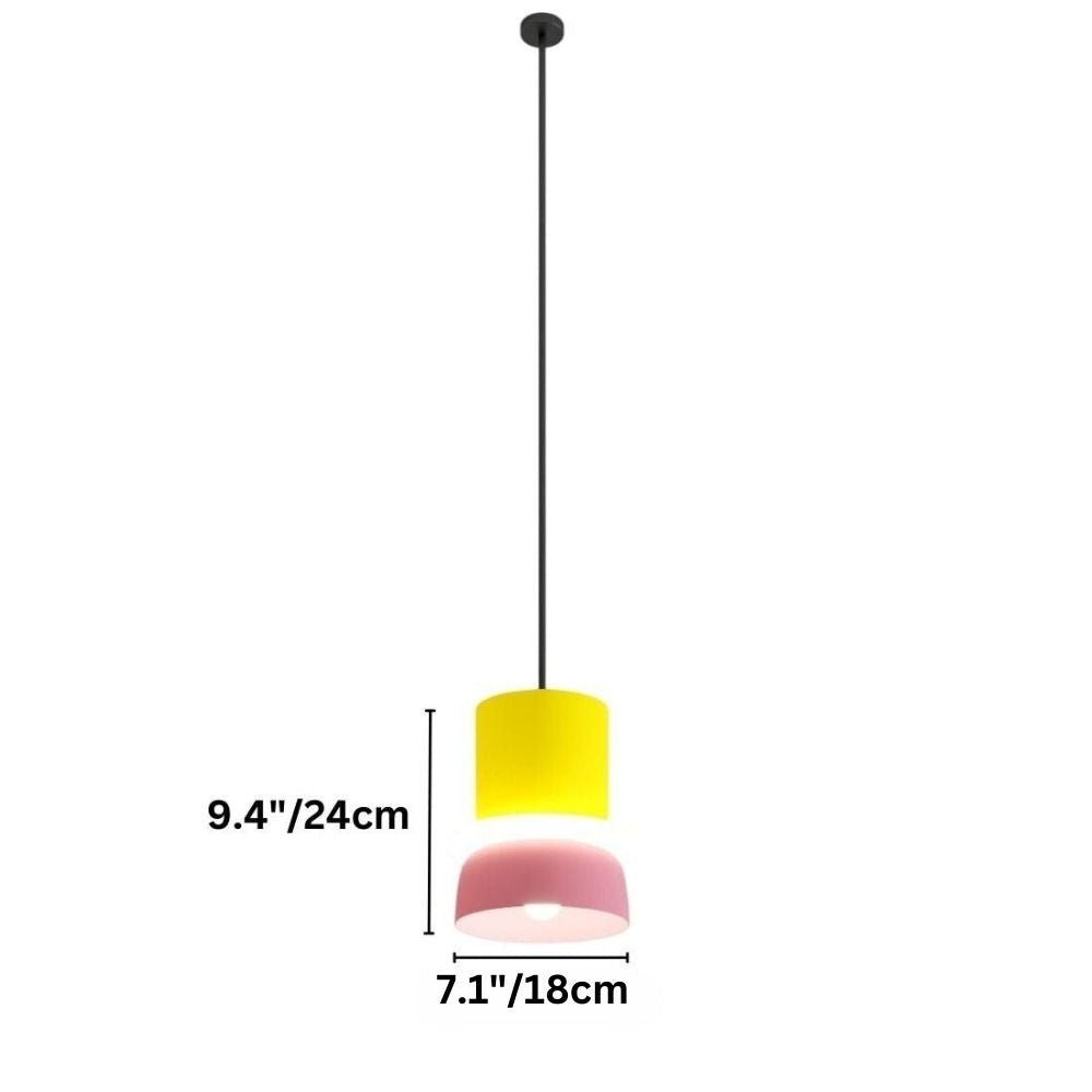 Modern Aluminium Dome Acrylic Pendant Light 1-Light