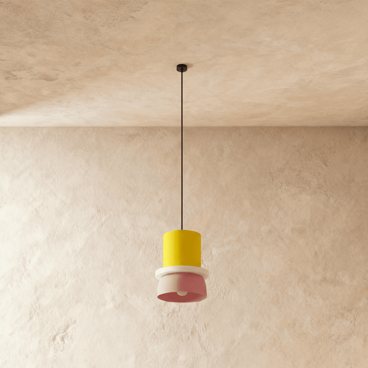 Modern Aluminium Dome Acrylic Pendant Light 1-Light