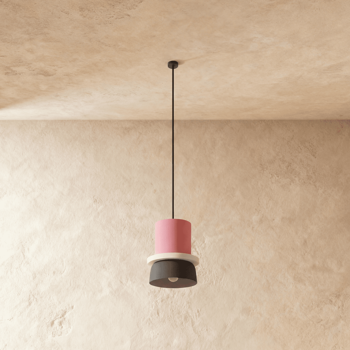 Modern Aluminium Dome Acrylic Pendant Light 1-Light