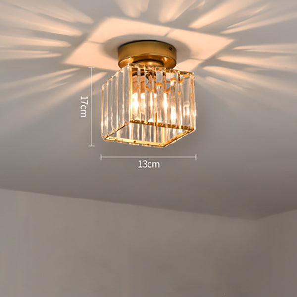 Contemporary Iron 1-Light Flush Ceiling Light 1-Light
