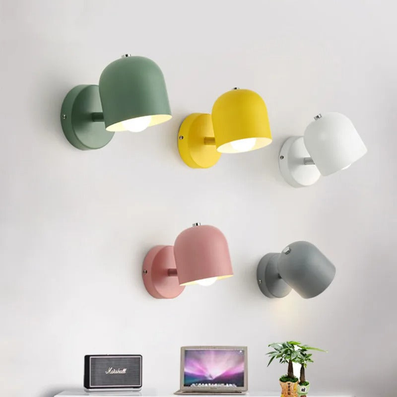 Contemporary Macaron Dome Wall Sconce LED 1-Light