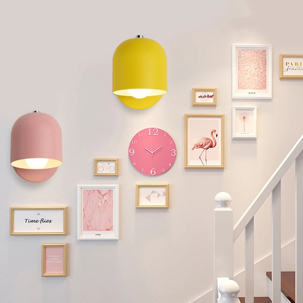 Contemporary Macaron Dome Wall Sconce LED 1-Light