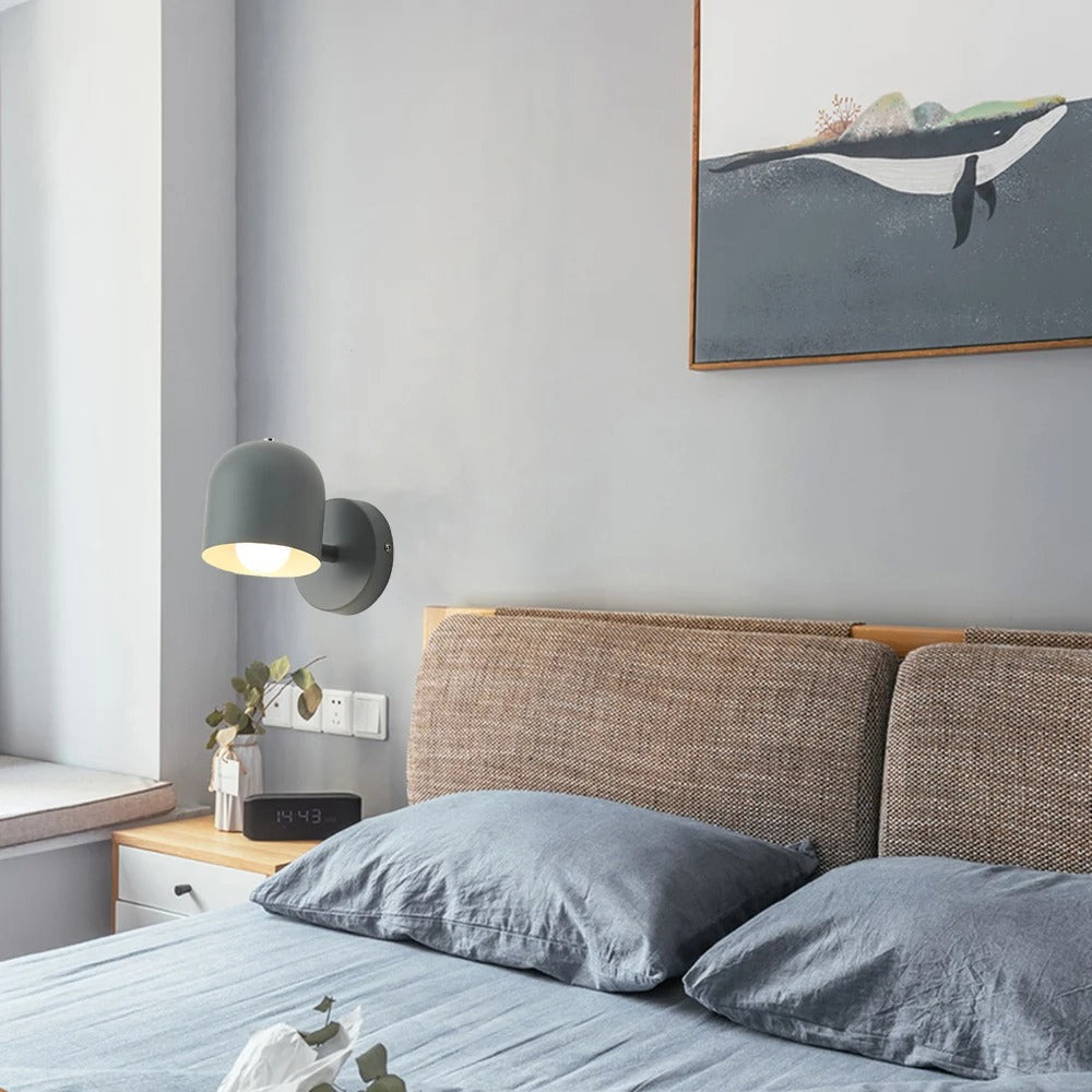 Contemporary Macaron Dome Wall Sconce LED 1-Light