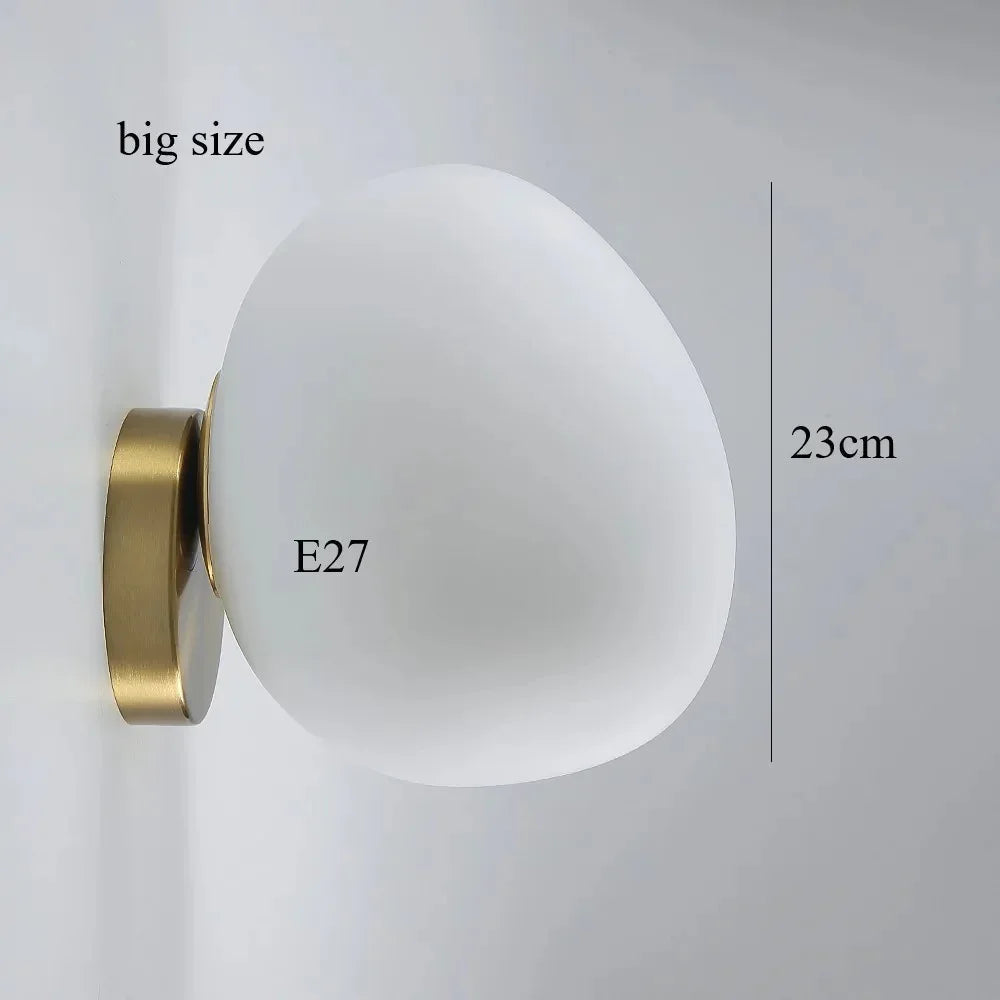 Modern Glass Wall Light 1-Light
