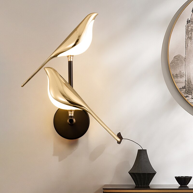 Contemporary Bird Wall Sconce LED Light