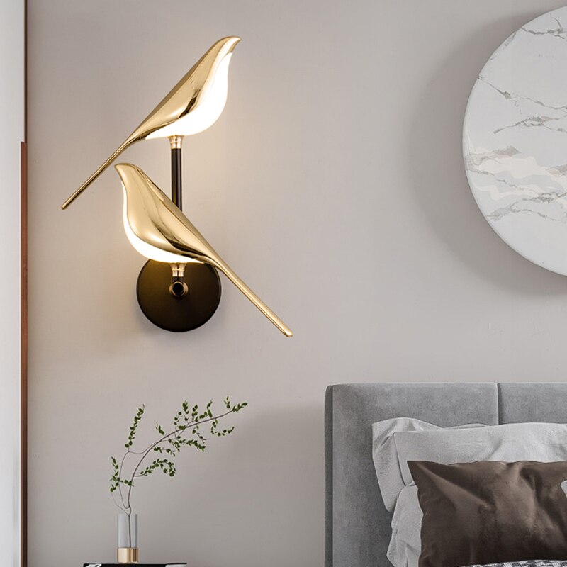 Contemporary Bird Wall Sconce LED Light