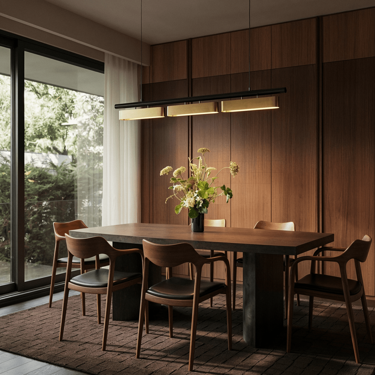 Modern Stainless Steel Multi Head Chandelier