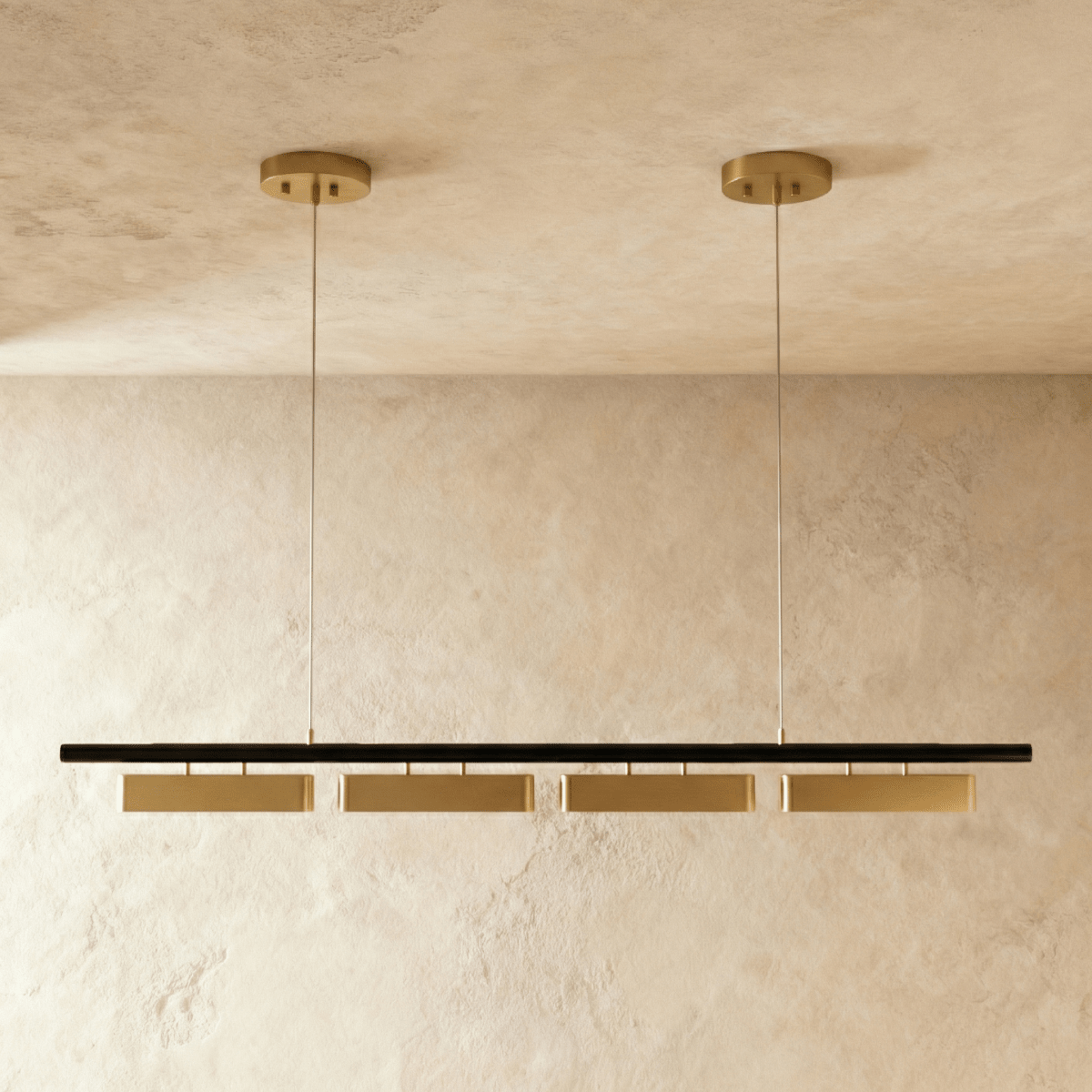 Modern Stainless Steel Multi Head Chandelier