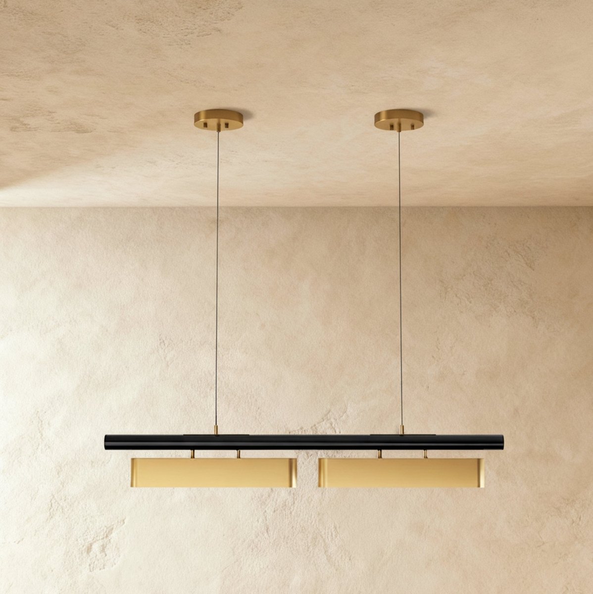 Modern Stainless Steel Multi Head Chandelier